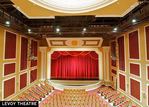 Auditorium in the historic Levoy Theatre. Photo courtesy of the theatre website