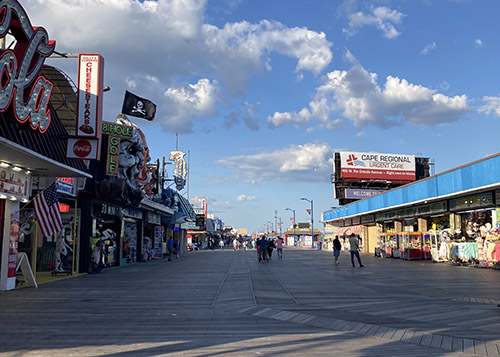 the wildwoods boardwalk photographed by kate chadwick