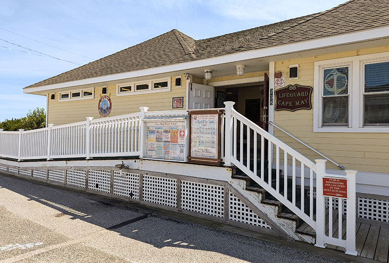 Cape May Beach Patrol headquarters on Beach Avenue