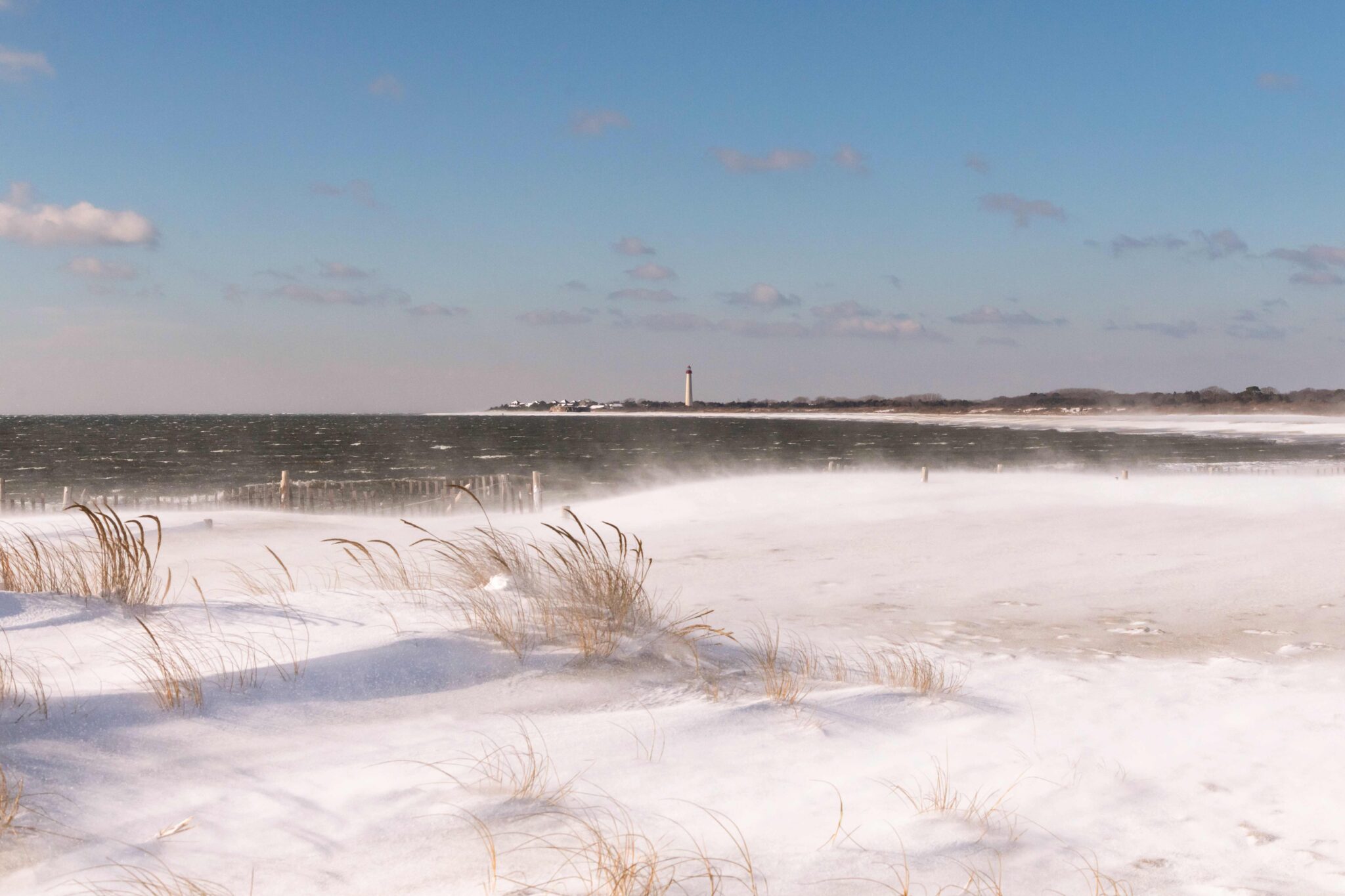 Snow Blown at The Cove – Cape May Picture of the Day