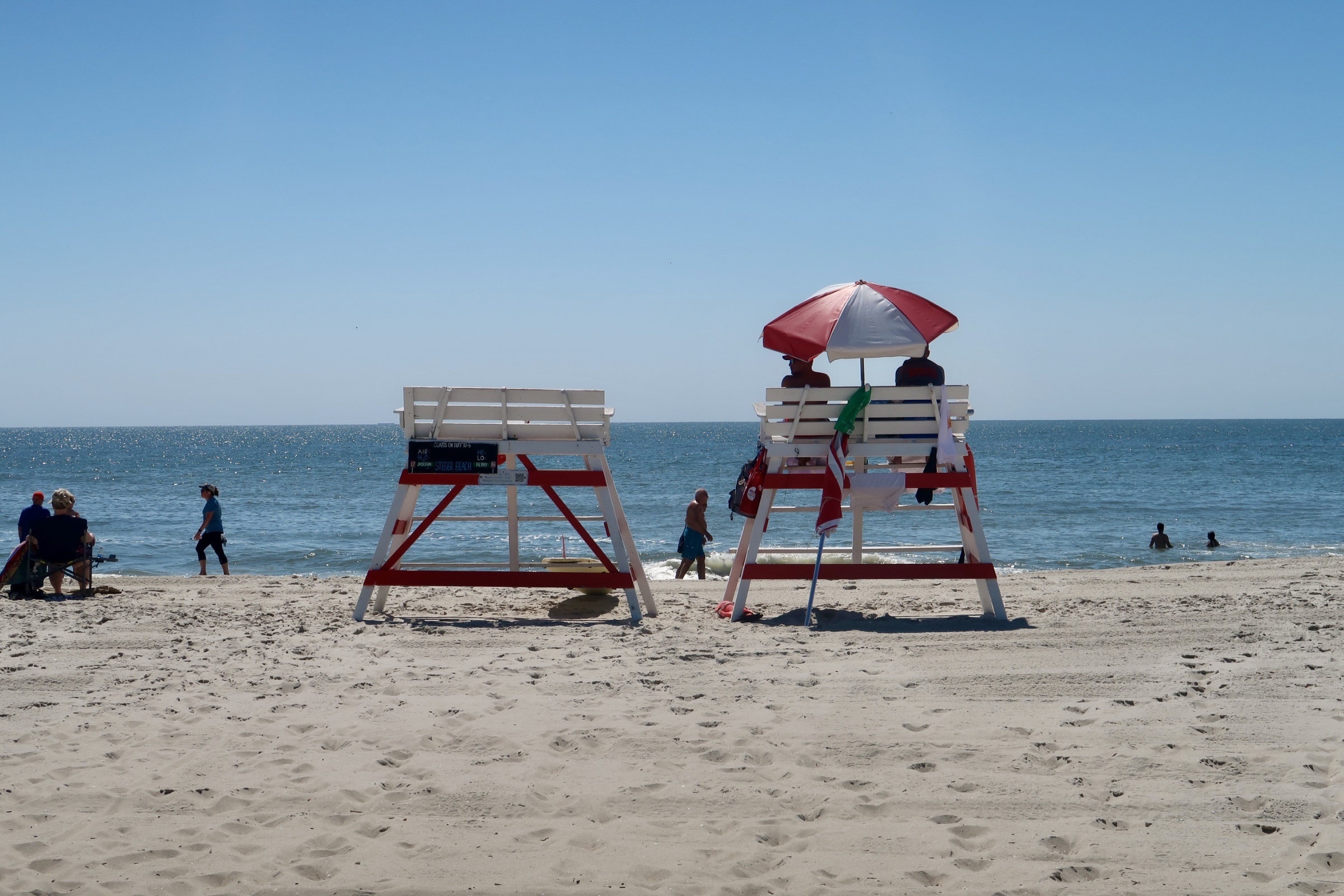 Lifeguard Stands at Steger Beach