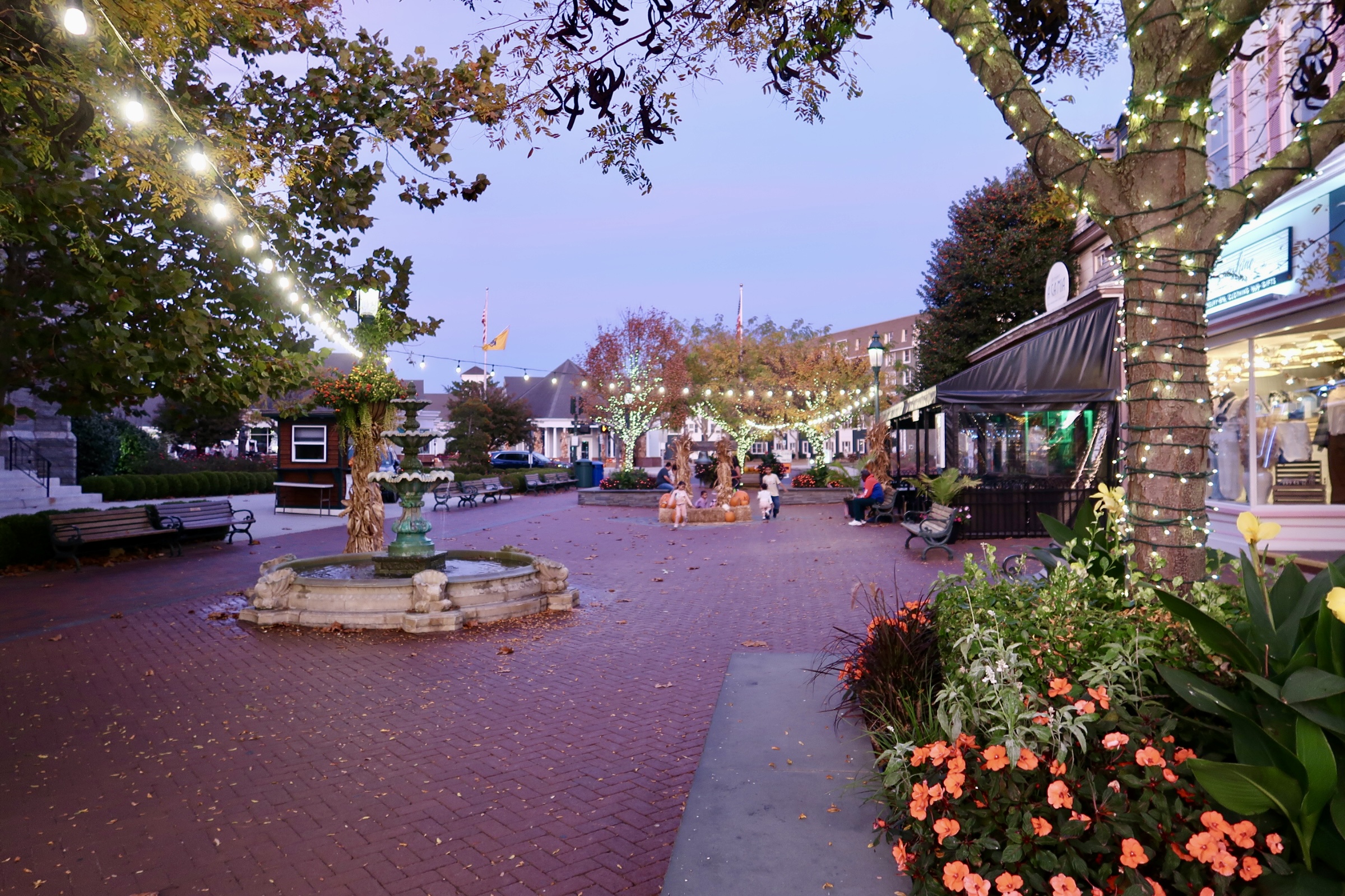 After sunset on the Washington Street Mall