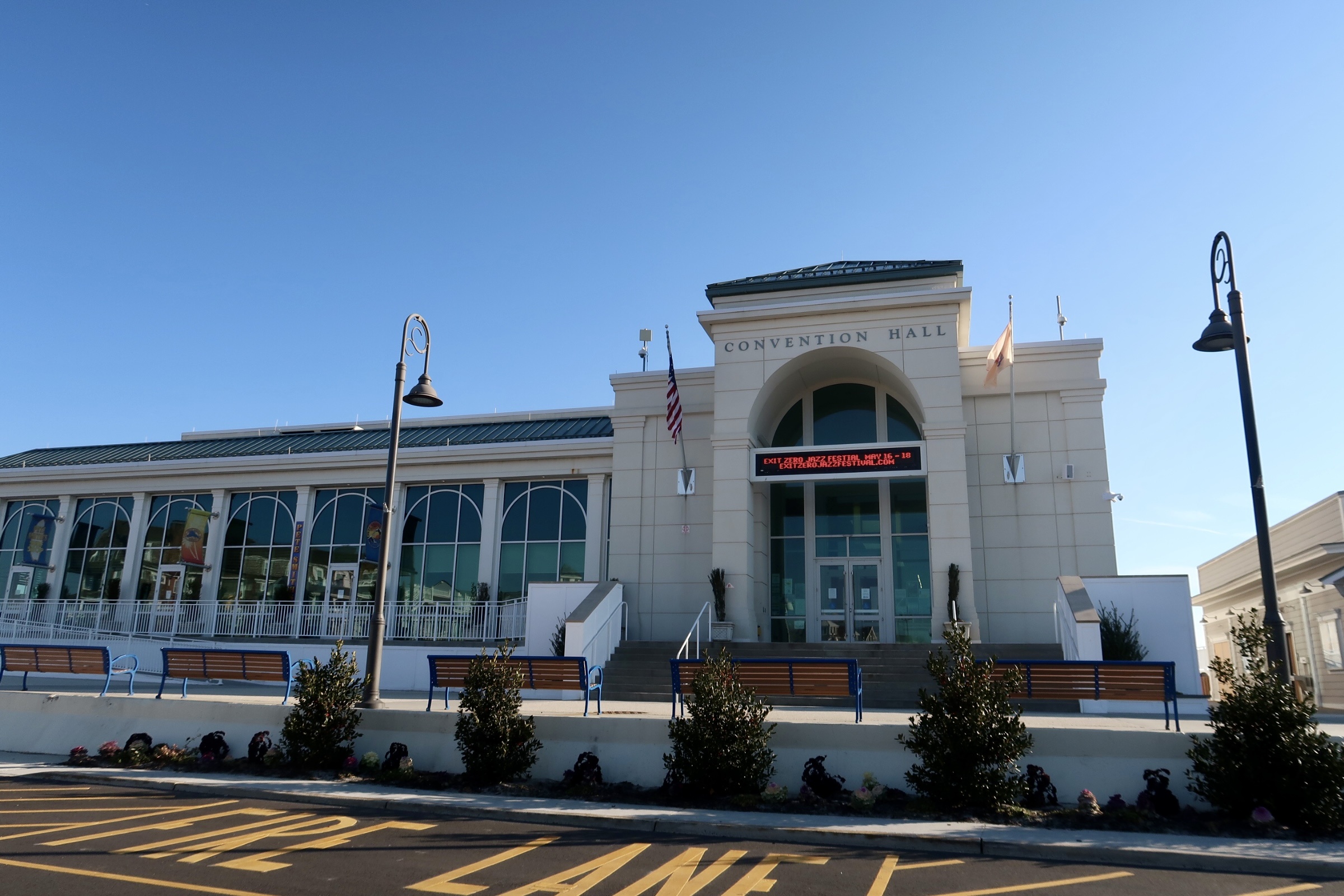 Convention Hall on a sunny day